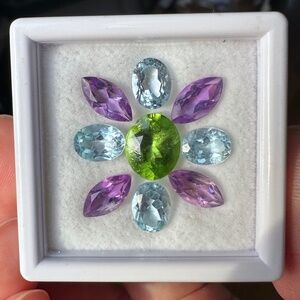 🌸 SPRING BOTANICAL 12.66 ctw Custom Jewelry Kit ✨Peridot Amethyst Topaz
